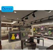 New Style Wooden Clothing Retail Store Fixtures, Wooded Led Light Shoe Store Furniture, New Shoe  Rack Display Stand